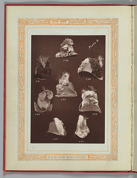[Hats J50-J57] by William Charles Brown, The Metropolitan Museum of Art